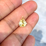 3.19 ct Yellow Sapphire Fancy Triangular Cut Natural Heated