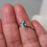 1.07 ct Green Sapphire Pear Natural Unheated