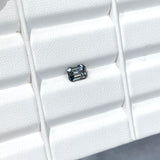 1.19 ct Grey Sapphire Emerald Cut Natural Unheated