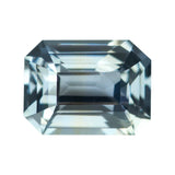 1.19 ct Grey Sapphire Emerald Cut Natural Unheated