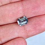 2.07 ct Grey Sapphire Emerald Cut Natural Unheated