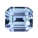 2.56 ct Lavender Sapphire Emerald Cut Unheated Ceylon