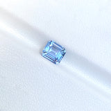 1.45 ct Sky Blue Sapphire Emerald Cut Natural Heated Ceylon