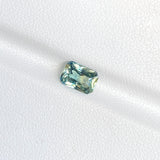 1.60 ct Mint Teal Green Sapphire Radiant Cut Natural Unheated