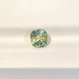 1.56 ct Light Teal Parti Sapphire Cushion Natural Unheated