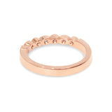 Marquise Diamond Milgrain Rose Gold Band