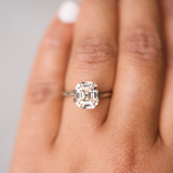 4.49 ct Champagne Sapphire Emerald Cut GIA Certified Unheated