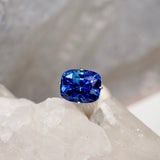5.31 ct Royal Blue Cushion Sapphire Unheated Sri Lanka