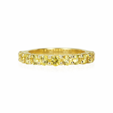 Yellow Sapphire Stacking Band Half Circle