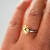 2.08 ct Vivid Apricot Sapphire Oval Natural Heated