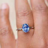 Cornflower Blue Sapphire Solitaire