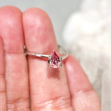 1.09 ct Padparadscha Sapphire Pear Natural Ceylon Heated