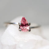 1.09 ct Padparadscha Sapphire Pear Natural Ceylon Heated