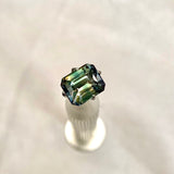 2.11 ct Green Emerald Cut Sapphire Unheated Madagascar