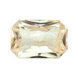 4.11 ct Peach Sapphire Radiant Cut Natural Unheated