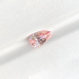 2.04 ct Peach Sapphire Pear Unheated Natural Ceylon