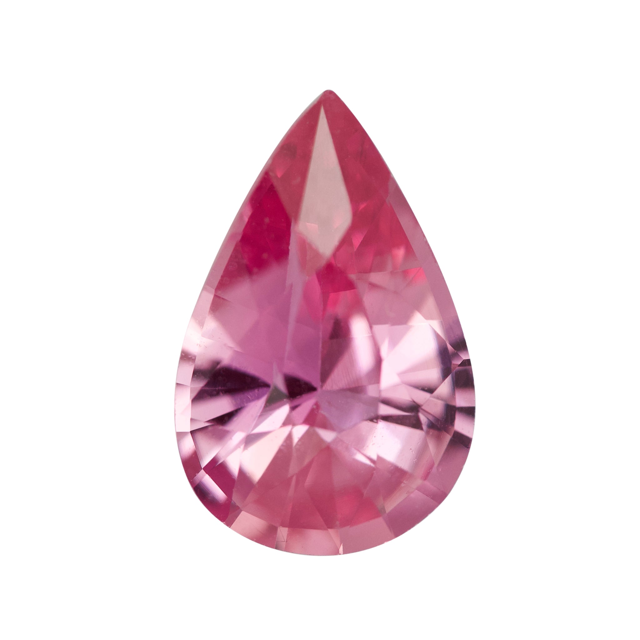 1.79 ct Lotus Pink Sapphire Pear Natural Heated Ceylon Gem