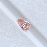 2.04 ct Peach Sapphire Pear Unheated Natural Ceylon