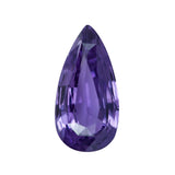2.00 ct Violet Sapphire Pear Cut Natural Unheated