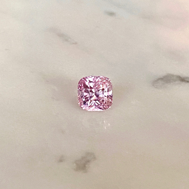 4.07 ct Pink Sapphire Cushion Natural Heated