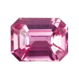1.50ct Pink Sapphire Emerald Cut Natural Heated