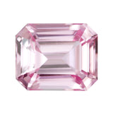 2.05 ct Pink Peach Sapphire Emerald Cut Natural Heated
