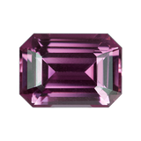 1.27 ct Emerald Cut Pink Sapphire Certified Unheated