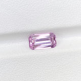 1.52 ct Pink Sapphire Emerald Cut Natural Unheated