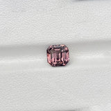 2.03 ct Plum Colour Shift Sapphire Square Emerald Cut Natural Unheated