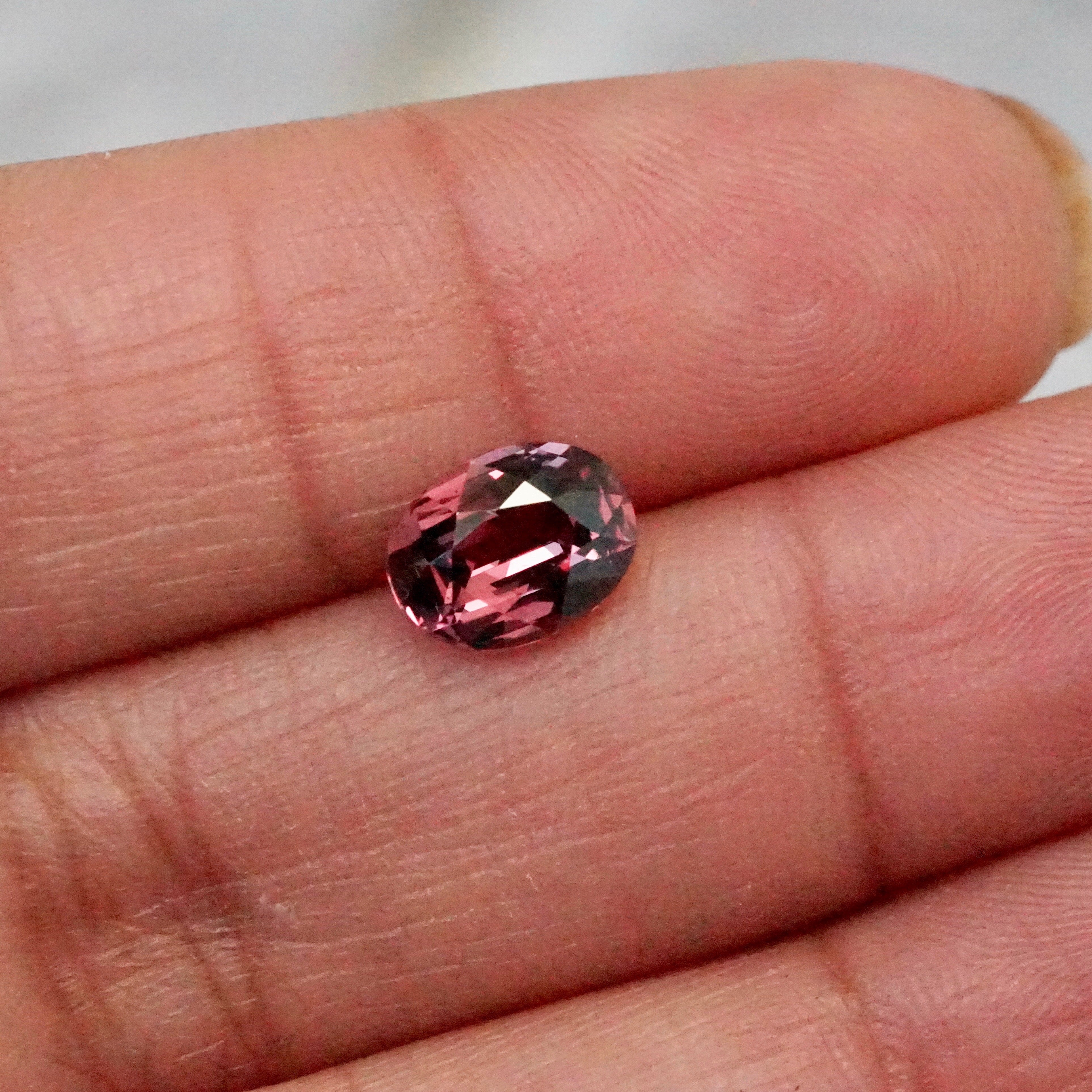 1.84 ct Plum Sapphire Oval Cut Unheated