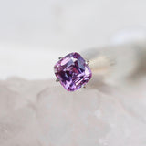 2.11 ct Purple Pink Sapphire Cushion Unheated Ceylon