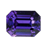 2.54 ct Purple Sapphire Emerald Cut Unheated Madagascar