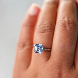 2.46 ct Blue Sapphire Radiant Cut Unheated