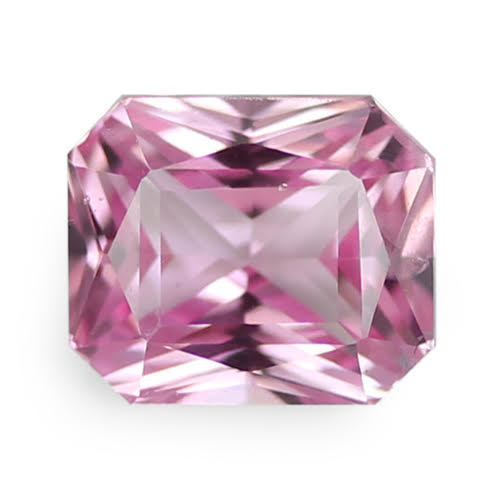 Radiant cut sale pink sapphire