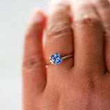 1.09 ct Cornflower Blue Sapphire Radiant Cut Unheated