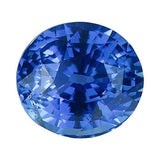 2.55 ct Round Cornflower Blue Sapphire Certified Unheated