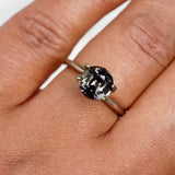 2.62 ct Colour Change Green Round Cut Sapphire Unheated Madagascar