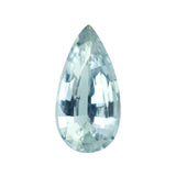 3.09 ct Seafoam Green Sapphire Pear Natural Unheated