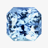 1.56 ct Vivid Sky Blue Sapphire Radiant Cut Natural Heated