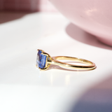 Cornflower Blue Sapphire Solitaire Engagement Ring