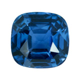2.80 ct Steel Blue Sapphire Cushion Natural Heated