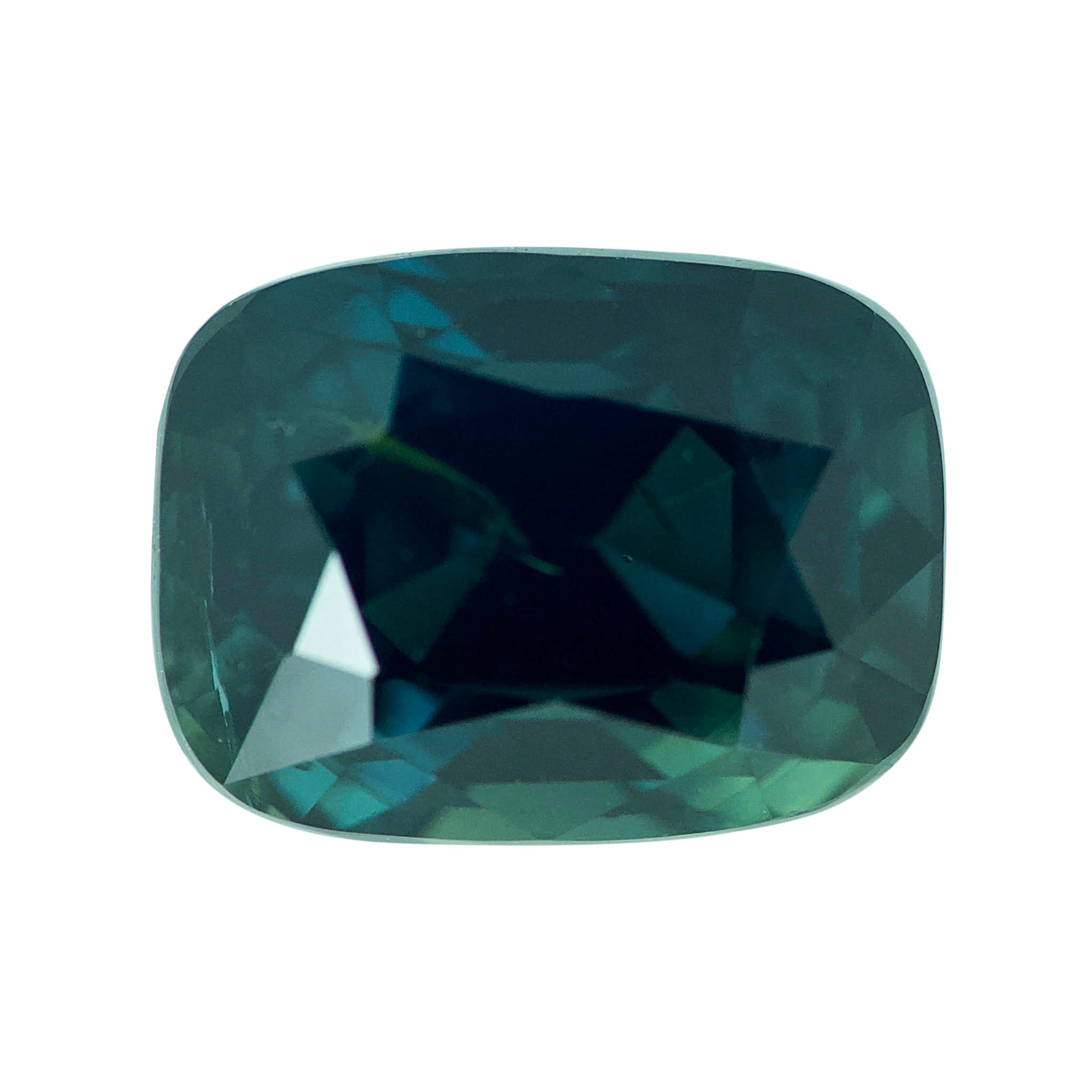 3.22 ct Green Sapphire Cushion Natural Unheated Gemstones