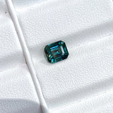 1.78 ct Teal Sapphire Emerald Cut Natural Heated