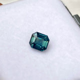 1.13 ct Teal Sapphire Emerald Cut Natural Unheated