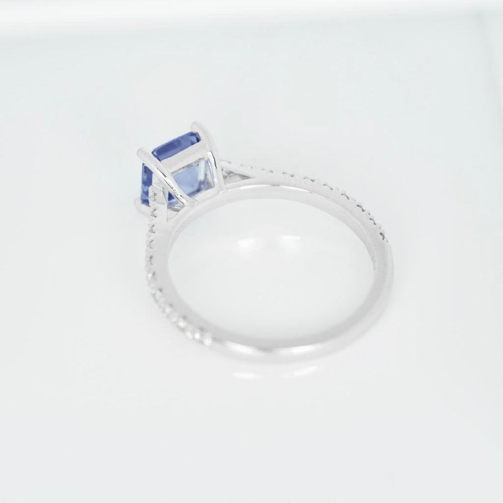 Cornflower Blue Sapphire Engagement Ring