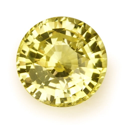 Yellow sapphire untreated top