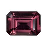 2.09 ct Wine Red Brown Emerald Cut Sapphire Unheated