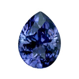 1.54 ct Bluish Violet Sapphire Pear Cut Unheated Ceylon