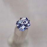 2.10 ct Violet Sapphire Radiant Cut Heated Sri Lanka