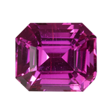 1.62 ct Hot Pink Emerald Cut Sapphire Unheated